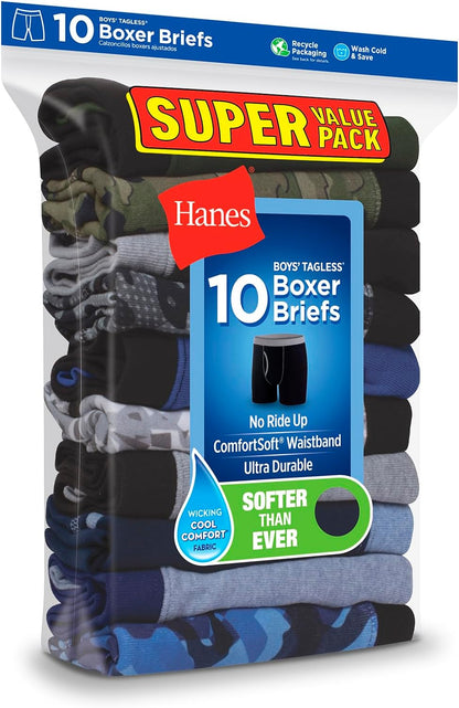 Boys and Toddler Underwear, Comfort Flex and Comfortsoft Boxer Briefs, Multiple Packs Available