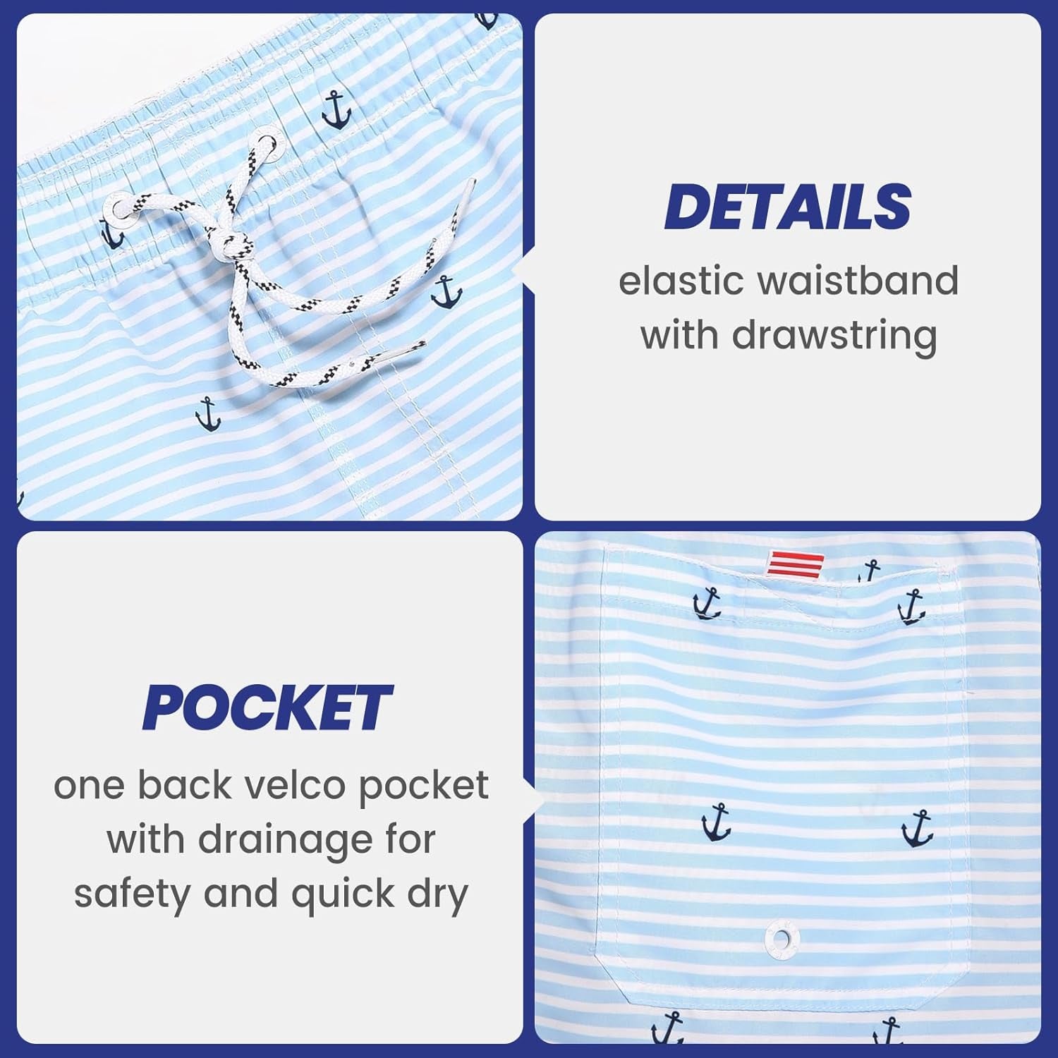 Mens Slim Fit Swim Shorts Swim Trunks 7 Inch Quick Dry Mens Bathing Suits with Mesh Lining